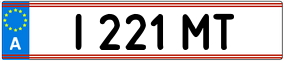 Trailer License Plate